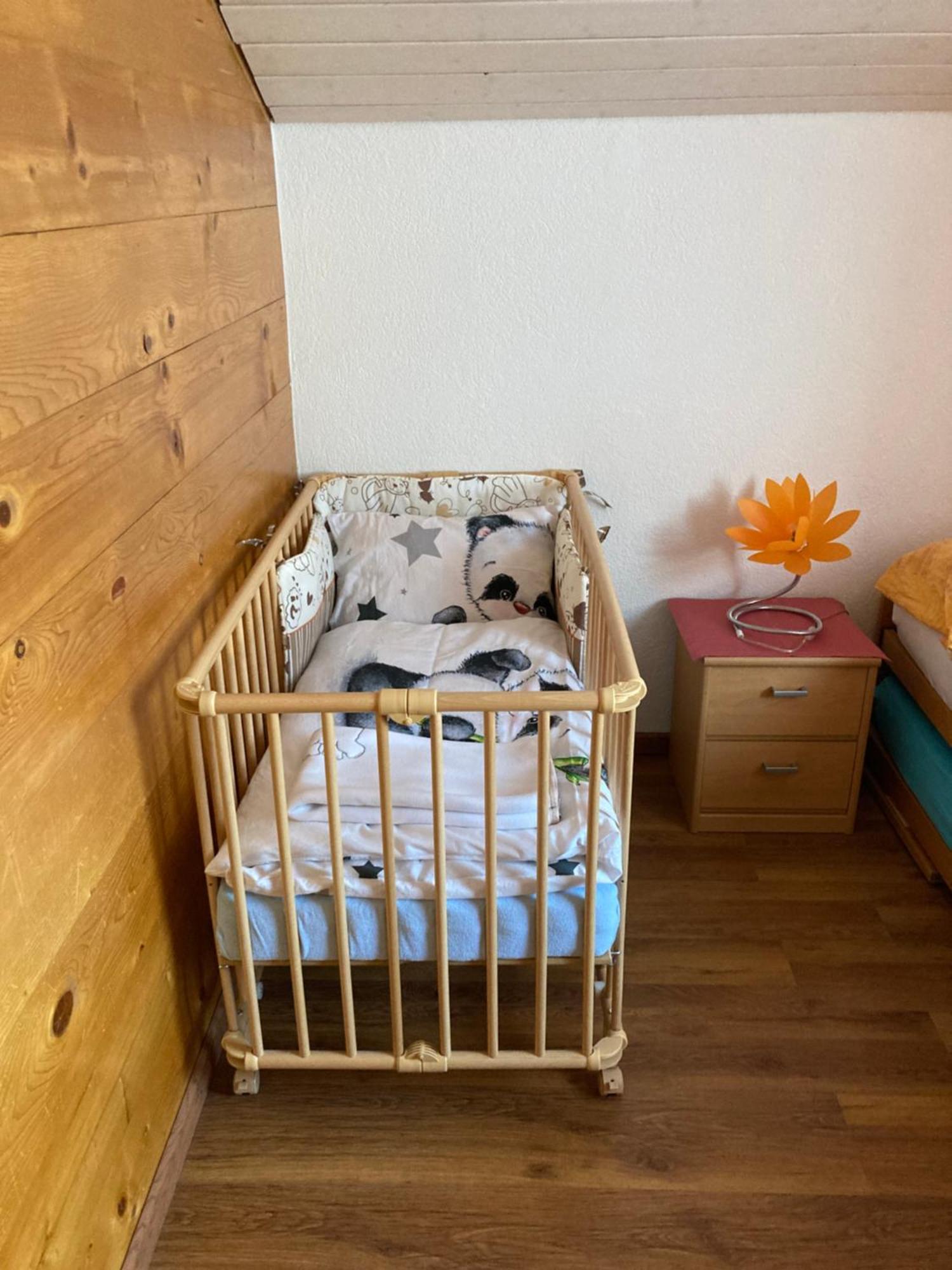 Ferienwohnung Haus Dorfblick Grächen Exterior foto