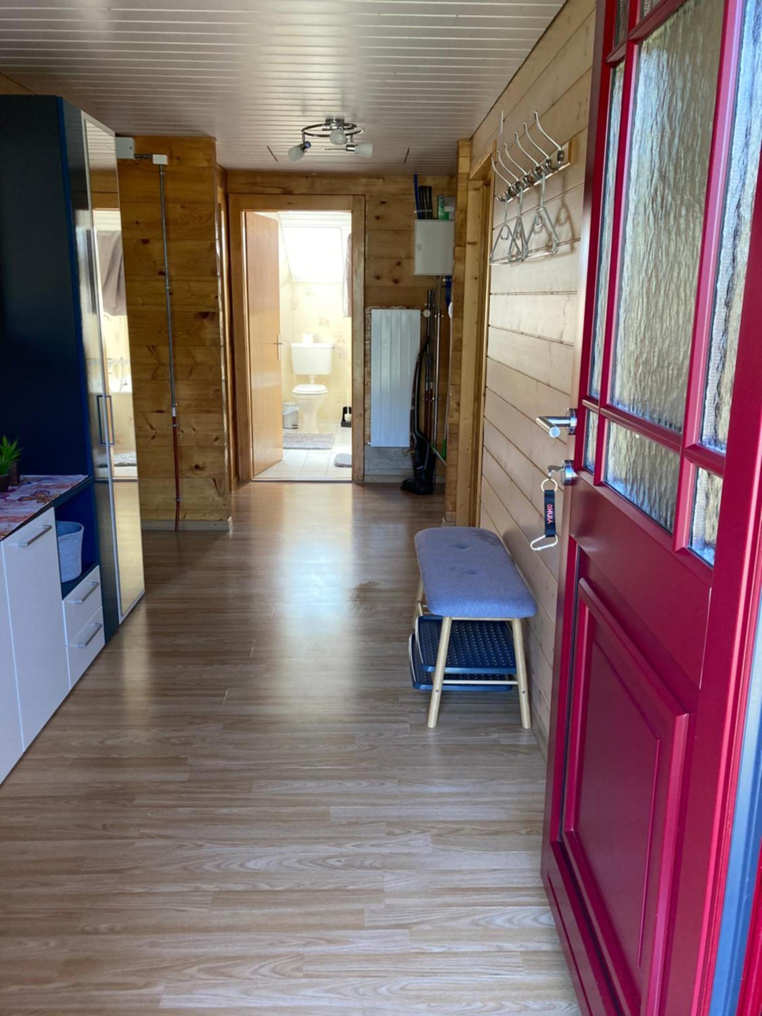 Ferienwohnung Haus Dorfblick Grächen Exterior foto